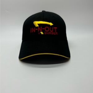 In N Out Burger Fast Food Employee Adjustable Back Baseball Cap